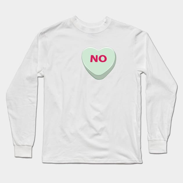 No candy heart Long Sleeve T-Shirt by AnnArtshock